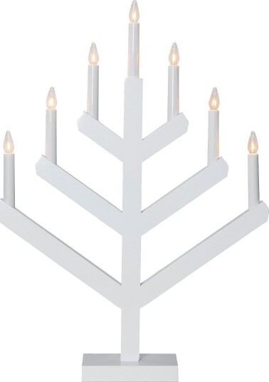 Jotex - Lysestake Vinga 7L Hvit - Kjøp Adventsstaker hos Jotex