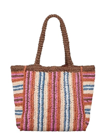 Becksöndergaard Stripe Straw Tota Bag Multi/patterned Becksöndergaard Stripe Straw Tota Bag Multi/patterned