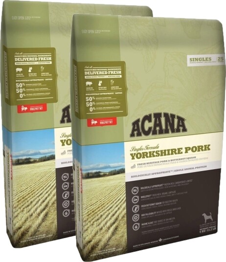 Acana Dog Yorkshire Pork 2 X 11.4 kg