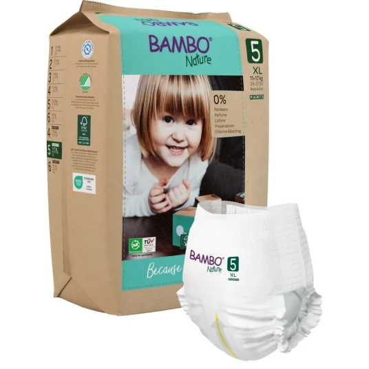 Bambo Nature Pants 5 Babybleie Buksebleie 11 17 Kg Bambo Nature Pants 5 Babybleie Buksebleie 11 17 Kg