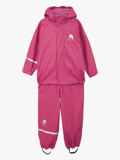 CeLaVi Basic Rainwear Set  Solid Pu Pink 100