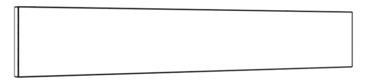NOREMA BERA REN HVIT FORSTYKKE LUX FOR 80 CM SKAP 19W129718