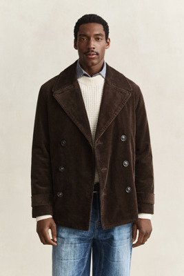 Gant Corduroy Peacoat   BLACK BROWN   L