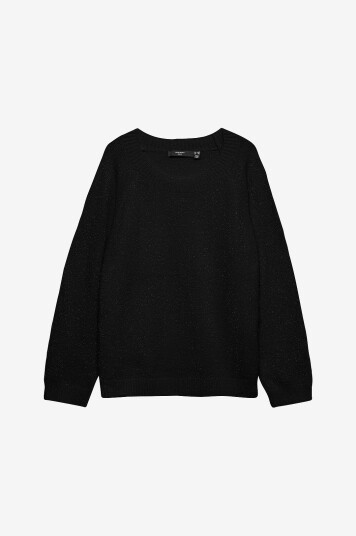 Vero Moda Curve   Pullover vmcDoffyshine LS O neck   Svart