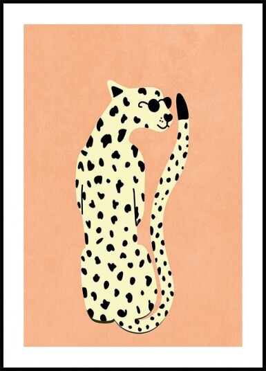 Cool Cheetah Plakat Plakat / 21x30cm