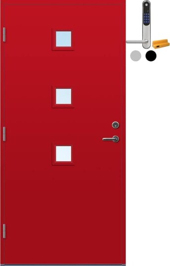 Ytterdør Bygg1 Selje med Yale Doorman Classic Home