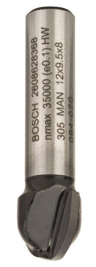 Bosch Hulkilfres 8 mm Rutertupp for Tre 12 mm Dybde 40 mm
