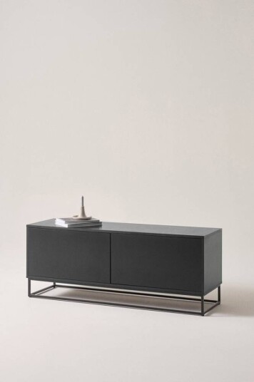 Jotex LYCKEBY tv-benk 42x140 cm Black mdf / metall 1612448-01-0 1612448-02-0