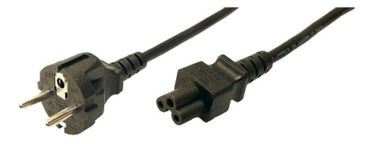 LogiLink Power Cord Schuko   C5 black 1.80m