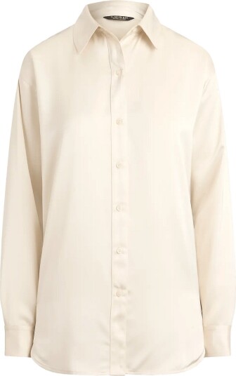 Lauren Ralph Lauren Shirt Wt Charm Wvn Shirt MASCARPONE CREAM XL