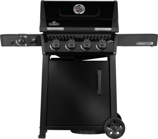 Freestyle 425 Pro svart gassgrill med infrarød sidebrenner