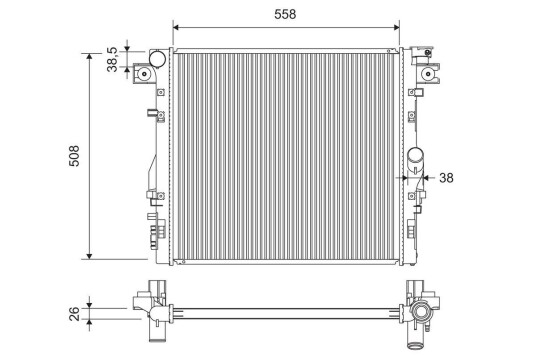 Radiator VALEO 701417