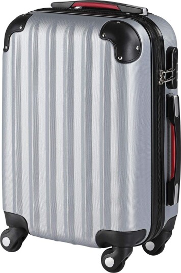 Hardskallkoffert, sølvfarget, 34L, ABS-plast Hardskallkoffert, sølvfarget, 34L, ABS-plast