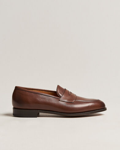 Edward Green Piccadilly Penny Loafer Dark Oak Antique