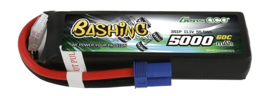 Gens 3s  5000mAh - 60C - Gens Ace EC5 Bashing Series