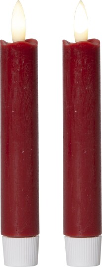 Star Trading LED Antikklys Korte Rustic Rød 2-pakning 062-13 Star Trading LED Antikklys Korte Rustic Rød 2-pakning 062-13
