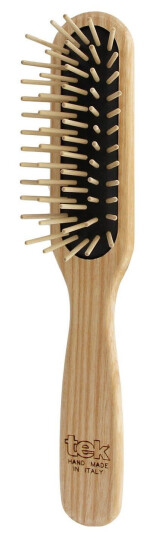 Tek Slim Rectangular Brush With Long Wooden Pins