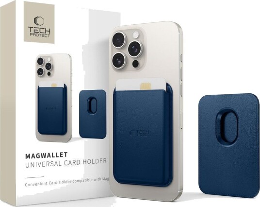 Tech-Protect MagWallet MagSafe Kortholder - Blå