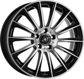 Infiny Individual Stuttgart Shiny Black Machined Face 8x19 5/112 ET35 B66 Infiny Individual Stuttgart Shiny Black Machined Face 8x19 5/112 ET35 B66