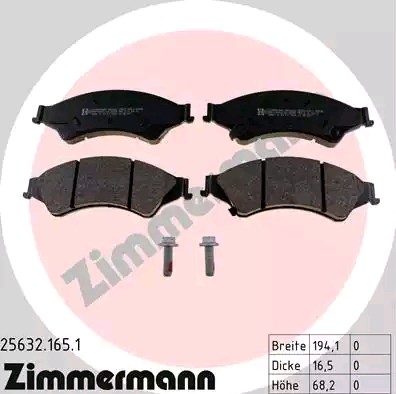 Bremseklosser ZIMMERMANN 25632.165.1