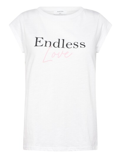 Coster Copenhagen Endless T Shirt Cap Sleeve White L