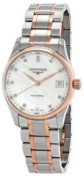 Longines Dameklokke L2.357.5.89.7 Master Collection Hvit/18 karat