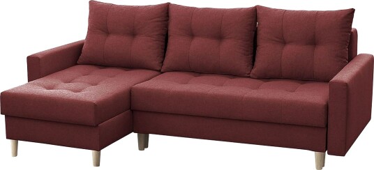 Bodo Divansovesofa 222x140x90 cm Rød