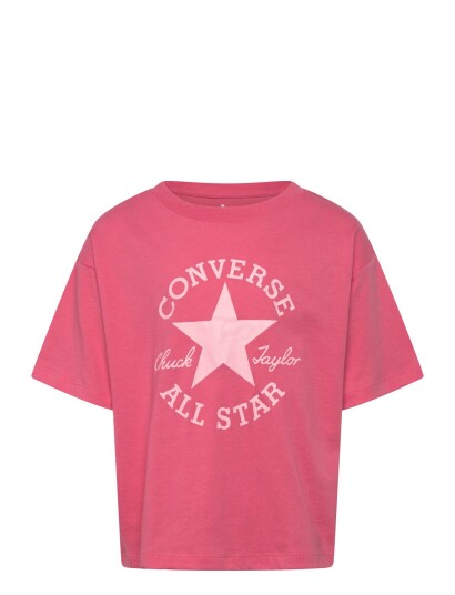 Converse Cnvg S/S Dissected Ctp T Shirt Red 140/148