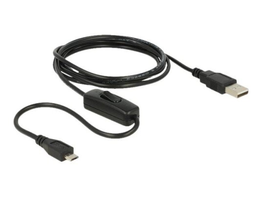 Delock USB-kabel - Micro-USB type B (kun strøm) til USB (kun strøm) - 1.5 m
