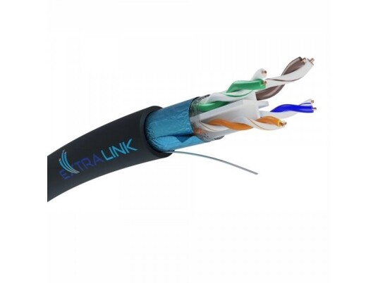 Extralink Cat6 Ftp (F/Utp) V2 Ekstern | Twisted Pair Nettverkskabel | 50 Millioner
