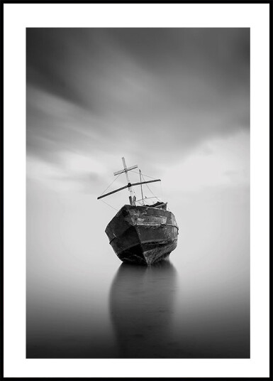An Old Ship Stranded Plakat Plakat / 30x40cm