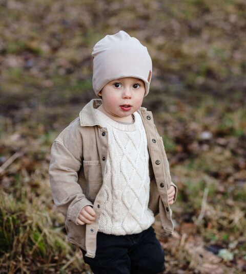 OICAN Wear Lue med Hodebeskyttelse Beige XS