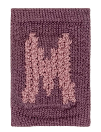 Smallstuff Knitted Letter M Rose Pink ONE SIZE 10 cm Smallstuff Knitted Letter M Rose Pink ONE SIZE 10 cm