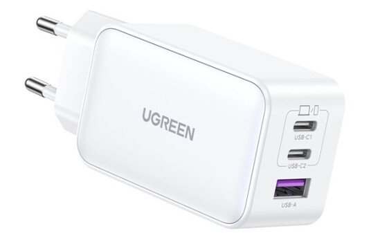 UGREEN Nexode USB-A+2*USB-C 65W - White UGREEN Nexode USB-A+2*USB-C 65W - White
