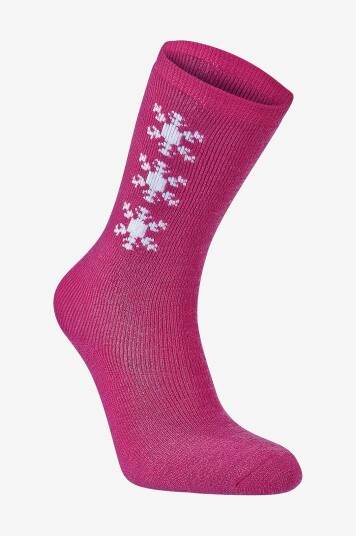 Seger Sokker Kids Wool i ull Rosa