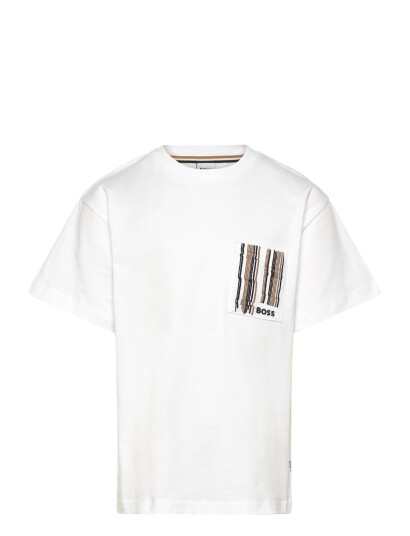 BOSS Short Sleeves Tee Shirt White 162