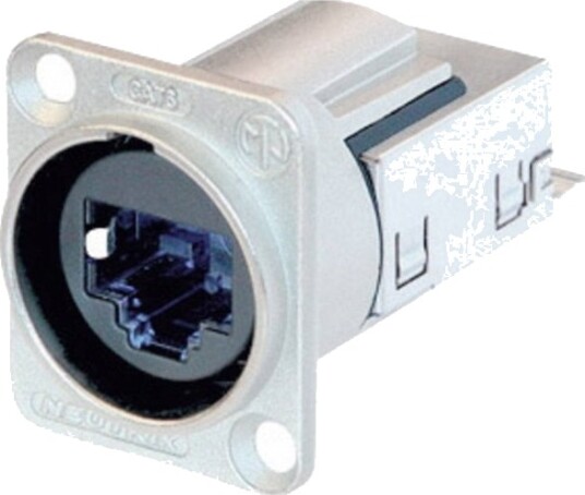 Neutrik Ne8fdy-C6 Rj45 Sort Sølv Nickel Polykarbonat Rustfritt Stål Zink Cat6 Nikkel/Gull Ip65