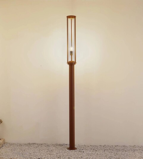 Lucande stibelysning Alivaro rustfarget aluminium 220 cm E27