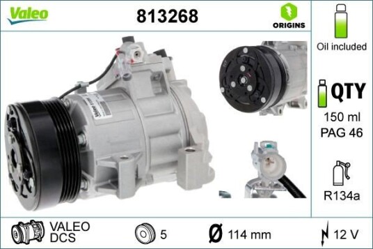 AC kompressor VALEO 813268 AC kompressor VALEO 813268