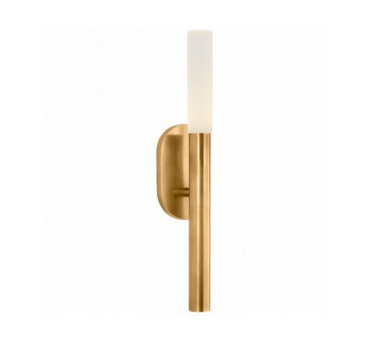 Rousseau Small Bath Sconce Antique-Burnished Brass Rousseau Small Bath Sconce Antique-Burnished Brass