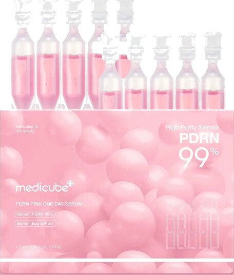 Medicube PDRN Pink One Day Ansiktsserum 10×1.5ml - Høy Renhet