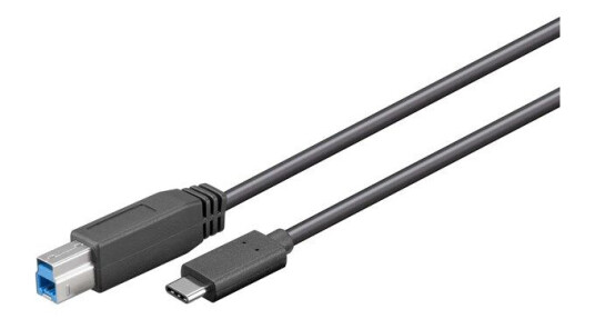 Goobay USB 3.0 C til B-kabel 1m, Svart M/M Goobay USB 3.0 C til B-kabel 1m, Svart M/M
