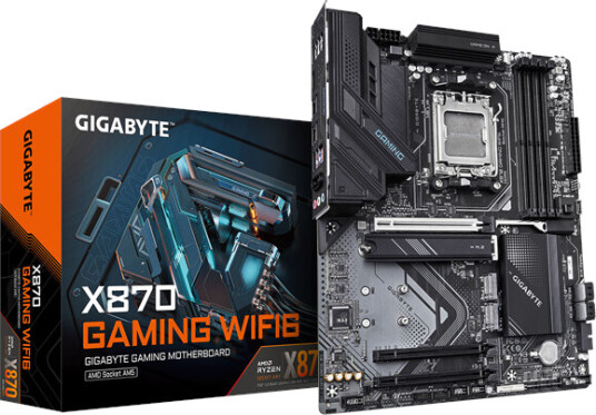 Gigabyte X870 ATX Hovedkort med Wi-Fi 6 og DDR5 for AMD Ryzen Gigabyte X870 ATX Hovedkort med Wi-Fi 6 og DDR5 for AMD Ryzen