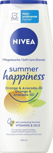 NIVEA Summer Happiness Shower Gel  Orange & Avocado Oil (250 ml)