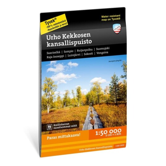 Calazo förlag Urho Kekkosen kansallispuisto 1:50.000 OneSize, NoColour