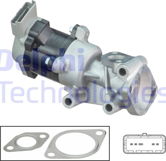 DELPHI EG10529-12B1 EGR-ventil