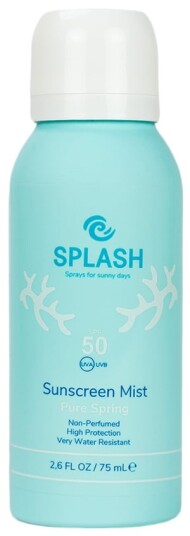 SPLASH Pure Spring Non-Perfumed Sunscreen Mist SPF 50+ 75 ml