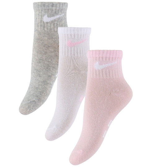 Nike 3Q 3Pk Quarter Sock Multi/patterned 2 4Y