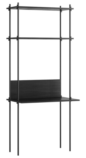 Moebe shelving system s.200.1.D Sort Moebe shelving system s.200.1.D Sort