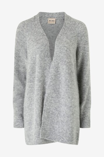 MOS MOSH Kardigan mmThora Long Cardigan Grå MOS MOSH Kardigan mmThora Long Cardigan Grå